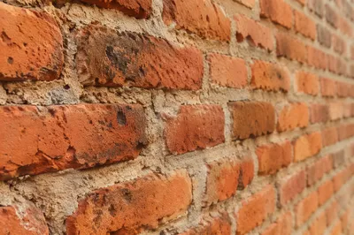 Rustic Red Brick Wall Background Texture
