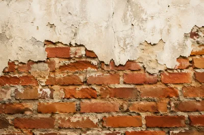 Weathered Red Brick Wall Texture Background