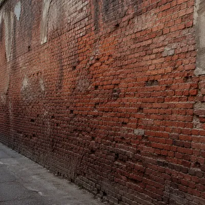 Weathered Red Brick Wall Background