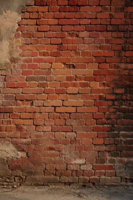 Weathered Red Brick Wall Background