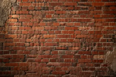 Weathered Red Brick Wall Background