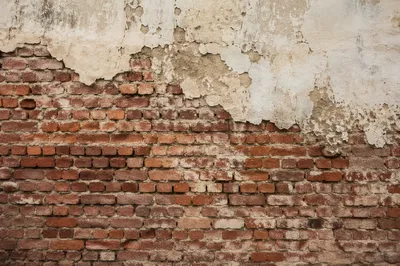 Weathered Red Brick Wall Background