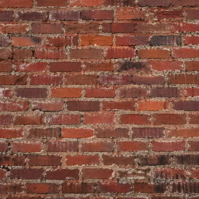 Weathered Red Brick Wall Texture Background