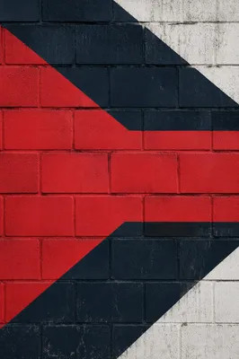 Red Urban Painted Brick Wall Texture