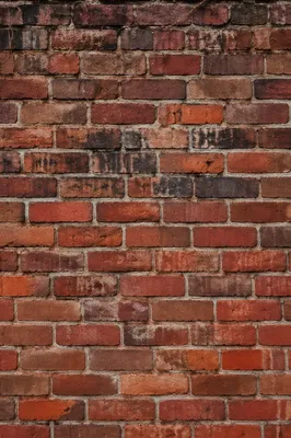 Weathered Red Brick Wall Urban Background