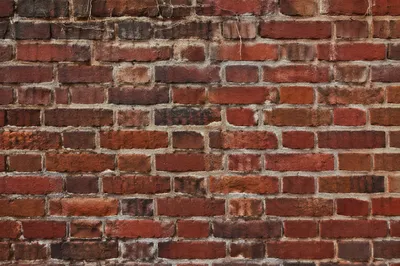 Weathered Red Brick Wall Background Texture