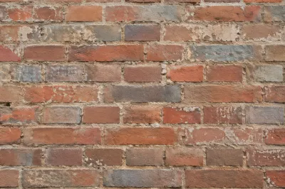 Weathered Red Brick Wall Background Texture