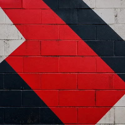 Red Urban Cinder Block Wall Texture