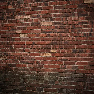 Aged Red Brick Wall Urban Background
