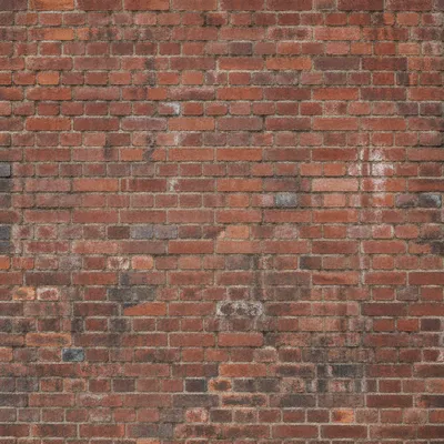 Weathered Red Brick Wall Background