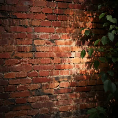 Aged Red Brick Wall Texture