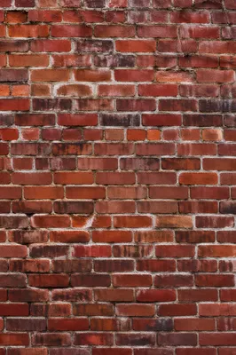Weathered Red Brick Wall Urban Background