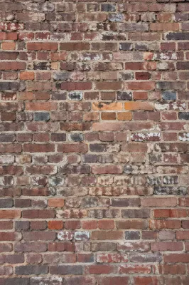 Weathered Red Urban Brick Wall Background