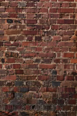 Weathered Red Brick Wall Urban Background