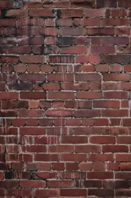 Weathered Red Brick Wall Urban Background
