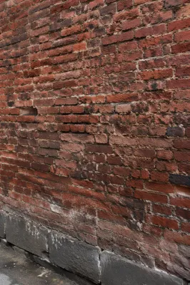 Aged Red Brick Wall Urban Background
