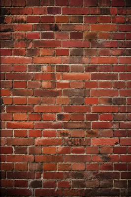 Aged Red Brick Wall Background