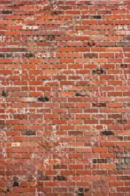 Weathered Red Brick Wall Background