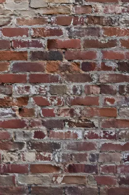 Weathered Red Urban Brick Wall Background