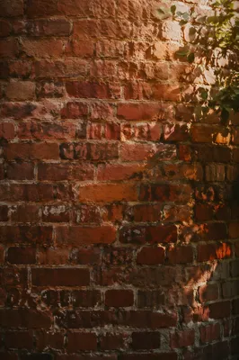 Aged Red Brick Wall Texture