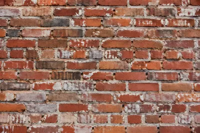 Weathered Red Urban Brick Wall Texture