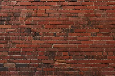 Weathered Red Brick Wall Urban Background