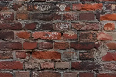 Weathered Red Urban Brick Wall Texture