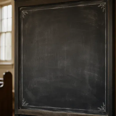 Dark Chalkboard Church Announcement Background