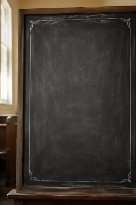 Dark Chalkboard Church Announcement Background