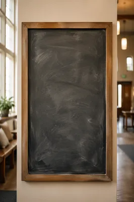 Blank Chalkboard Church Announcement Background
