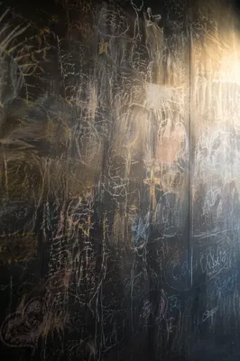 Weathered Chalkboard Church Announcement Background