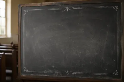 Dark Chalkboard Church Announcement Background