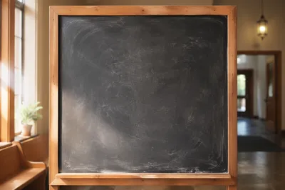 Photorealistic Chalkboard Church Announcement Background