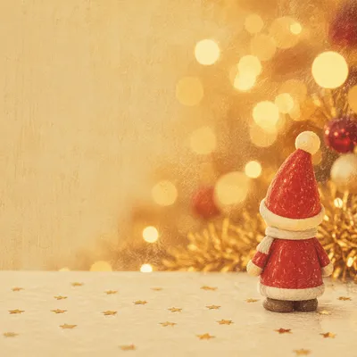 Red Holiday Ornament on White Table