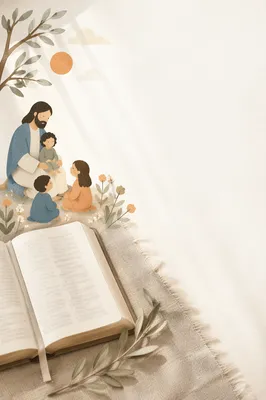 Minimal White Bible Verse Background