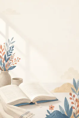 Minimal White Bible Verse Background Scene