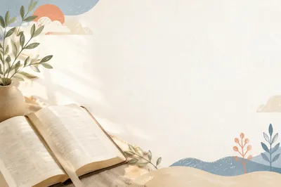 Minimal White Bible Verse Background Layout