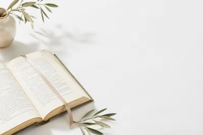 Minimal White Bible Verse Background