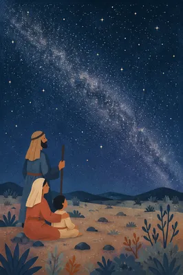 Milky Way Over Desert Night Sky