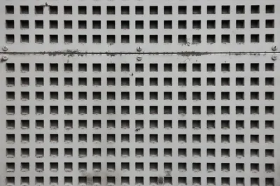Weathered Gray Industrial Ventilation Wall Texture