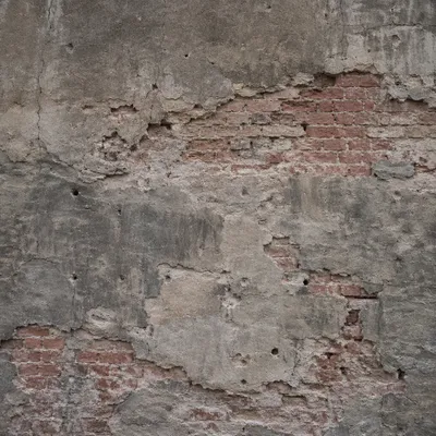 Weathered Grey Concrete and Exposed Brick Texture