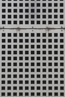 Weathered Gray Industrial Ventilation Panel Background