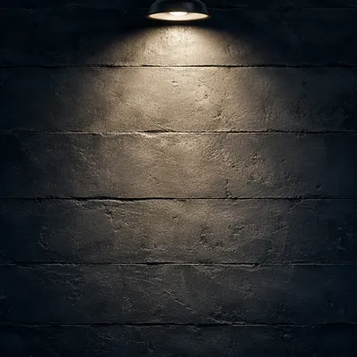 Dramatic Light Beam on Charcoal Concrete Wall