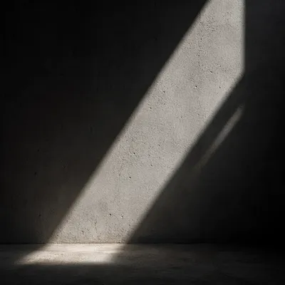 Dramatic Light Beam on Concrete Wall