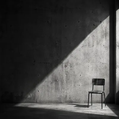 Dramatic Light Beam on Concrete Wall