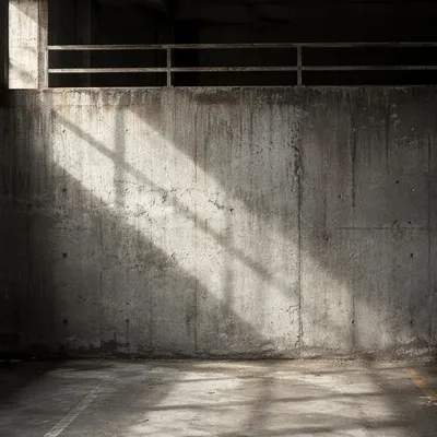 Dramatic Light Beam on Concrete Wall