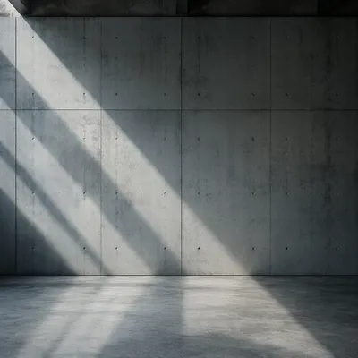 Dramatic Light Beam on Concrete Wall