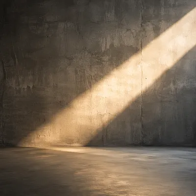 Dramatic Light Beam on Concrete Wall