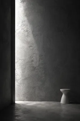 Dramatic Light Beam on Concrete Wall