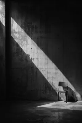 Dramatic Light Beam on Concrete Wall